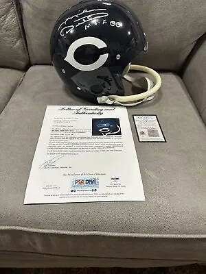 MIKE DITKA Signed CHICAGO BEARS  F/S Authentic Throwback Helmet PSA/DNA LOA COA • $595