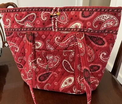 Vera Bradley Mesa Red Paisley Grand Large Tote • $24.99