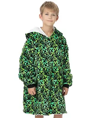 Minecraft Green Blanket Hoodie (Boys) • £24.95