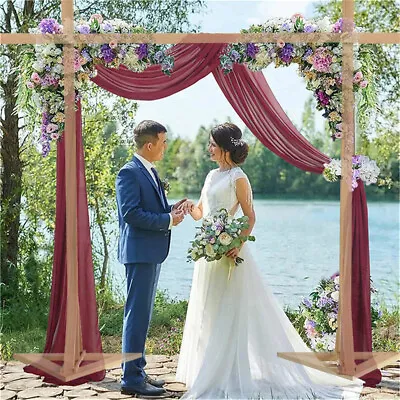 Strong Wooden Wedding Backdrop Stand Arch Door Party Garden Flower Plants Rack • $135.98