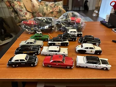 A-3  Police Car Die Cast Lot Of 12 Law Enforcement Cars Patrol • $107.99