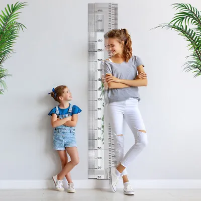 $25.81 • Buy Acrylic Mirror Height Measure Wall Sticker Kid Adult Growth Chart DIY Room Chart