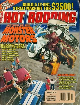 1992 Popular Hot Rodding Magazine: Return Of The Monster Motors/Street Truck • $4.50