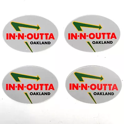 In N Outta Oakland Raiders As Burger 4 Sticker Bundle 2x3in • $11.95