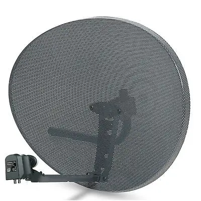 80cm Satellite Dish Zone 2 + Hybrid LNB For Sky Q 6-Output 2 X Wideband 4 X Quad • £62.99