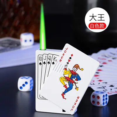 £8.99 • Buy .✅Gas Lighter Playing Cards + Light✅green Gas Lighter✅butane Gas✅Christmas Gift✅