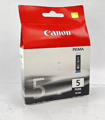 Canon 5 PGI-5BK Pixma PGBK Black Ink Cartridge • £5