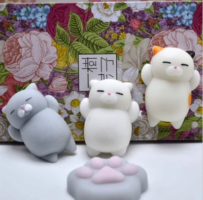 $5.23 • Buy Cute Cat Animal Squishy Random Colors Mochi Squishes Party Favour Toy