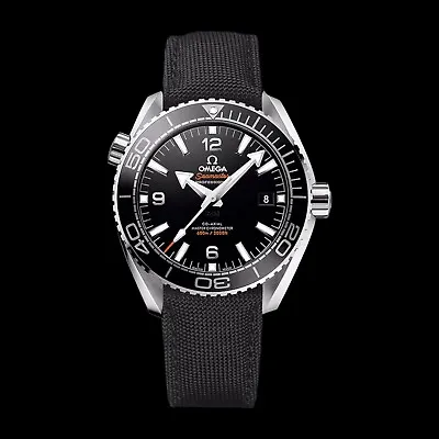 £65 • Buy Sailcloth Rubber Curved End Watch Strap Band For Omega Seamaster Planet Ocean