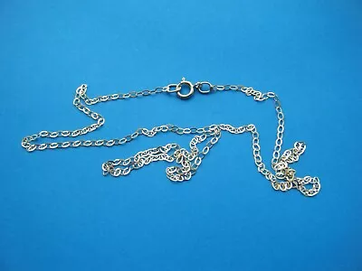 £19.79 • Buy 9ct Gold Fine Trace Chain 16 Inches Long.. Bright Cut, Highly Polished Finish