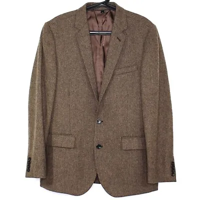 J.Crew Mens 40 R Ludlow Wool Herringbone Tweed Blazer K455 • $114.95