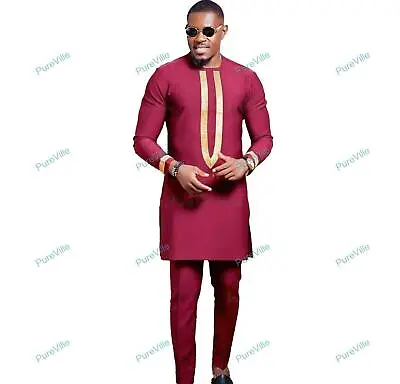 Mens Kurta Cotton Indian Ethnic Clothing Dress Men Long Kurta Without Pajama • £16.88