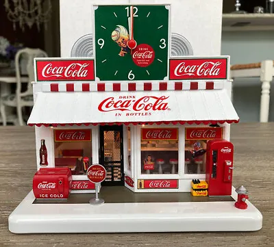 Danbury Mint 1940's Coca-Cola Soda Fountain Light Up Clock W/ Original Brochure • $249.99