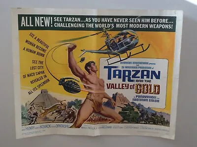 TARZAN AND THE VALLEY OF GOLD/MIKE HENRY/    U10NO/half Sheet Poster • $20