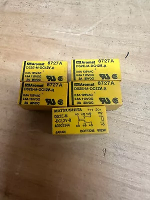 (5 PC)  AROMAT   DS2E-S-DC24V   RELAY GEN PURPOSE DPDT 2A 24VDC New  MATSUSHITA • $30