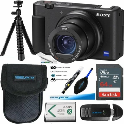 $629 • Buy Sony ZV-1 20.1MP 4K Digital Vlogging Camera (Black) + Deal- Expo Advanced Bundle