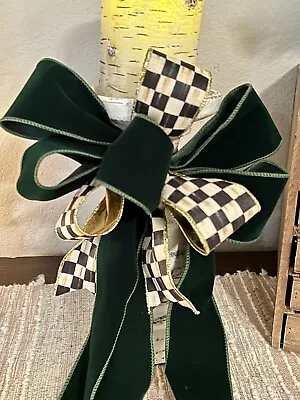 Mackenzie Childs Ribbon | Christmas Bows | Mackenzie Childs Handmade Bow • $42