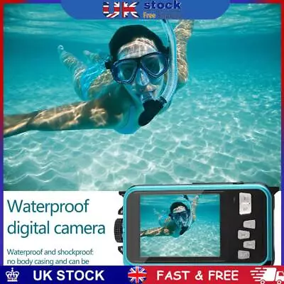 Underwater Camera - Dual Screens Full HD 2.7K 48MP Digital Camera LCD Displays • £51.99