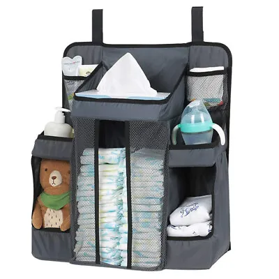 New Baby Nursery Organiser Tidy Storage Nappies Changing Holder Gift Set Cot Bed • £112.90