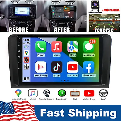 Wifi Carplay For Mercedes Benz W164 ML500 GL350 GL450 Android13 Stereo Radio GPS • $145