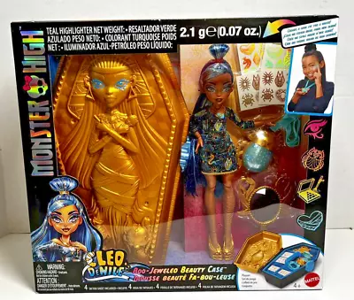 Monster High Doll & Beauty Kit Cleo De Nile W/ Boo Jeweled Beauty Case NEW! • $45