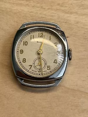 Vintage Siro/Oris Mens Military Style Mechanical Watch. Not Working. • £10