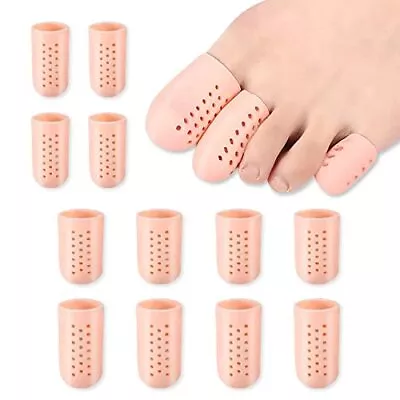 12 Pcs Gel Toe Caps Silicone Toe Cushioning Cover Guards For Running Walking • $13.79