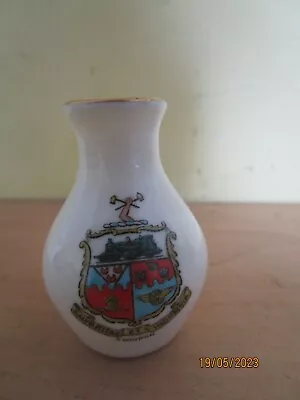 W H Goss Crested Ware  Swindon  Model Of Vase • £3