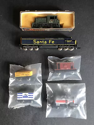 Bundle: Vintage Lima N Gauge 2x Locos 4x Wagons Santa Fe EMD FP45 & D2775 210 • £69.99