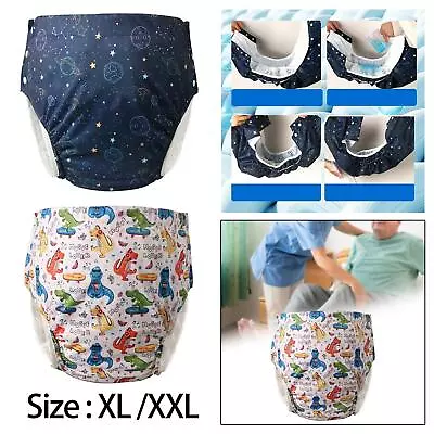 Adult Diaper Adjustable Reusable Washable Incontinence Pants Pad Nappy Knickers • $23.75