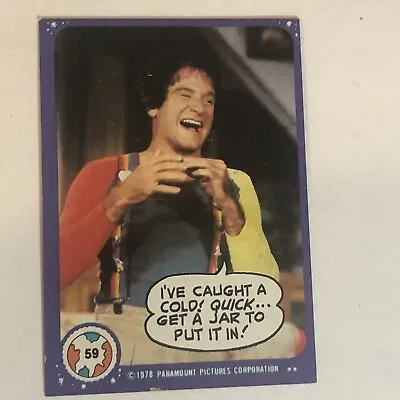 Vintage Mork And Mindy Trading Card #59 1978 Robin Williams • $1.89