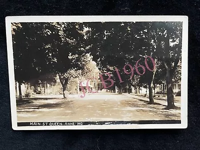Rare Main Street Queen Anne Maryland Real Photo Postcard • $9.95