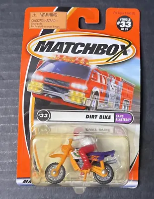 Matchbox Dirt Bike Sand Blasters 33/75 Vintage 2001 New Mattel • $5.99