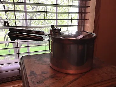 Vintage Revere Ware Process Patent 3 1/2 Qt Pressure Cooker • $23.99