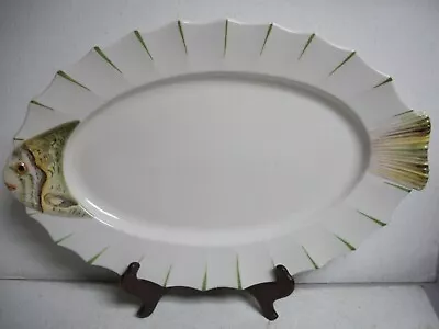 Vintage Made In Italy Fish Platter Plate Dish Ceramic • $25