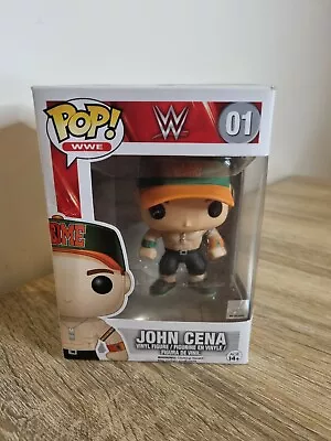 John Cena 01 WWE Funko Pop Vinyl Green & Orange Hat • $50