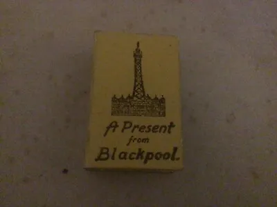 Vintage Yellow Enamel “ A Present From Blackpool “ Match Box Cover • £8.50