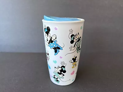 Disney Parks Minnie Mouse Ceramic Travel Tumbler Mug • $29