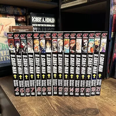 D. Gray-Man Manga English Version Lot Of 16 Vol 4-14 16-19 21 Set VG • $186.75