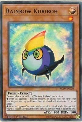 £3.30 • Buy Yu-Gi-Oh! Card Rainbow Kuriboh AC19-EN010 1st Edition Super Rare