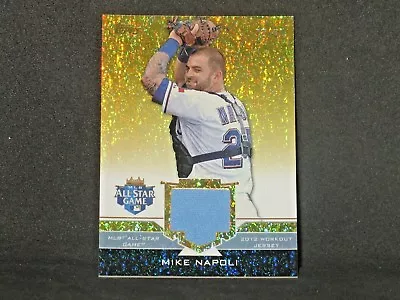 Mike Napoli 2012 Topps Update All Star Stitches Jersey Sparkle (25/50) Rangers • $13.99