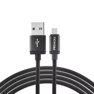 ProWorx Black 3ft Micro USB Charger Cable For Samsung Galaxy S7 Edge S6 S5 S4 S3 • $2.49