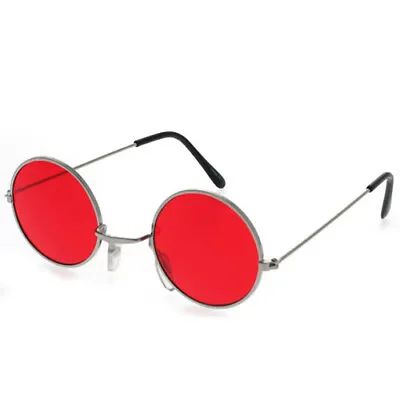 Lennon Ozzy (Red) Round Glasses 70's 80's Fancy Dress Retro Celebrity  • £2.75