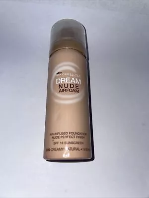 Maybelline Dream Nude Airfoam Foundation 200 CREAMY NATURAL 1.6oz Discon SEALED • $15.99