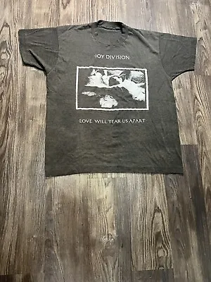 Vintage 1980s Joy Division Love Will Tear Us Apart Album T Shirt Size Large • $550