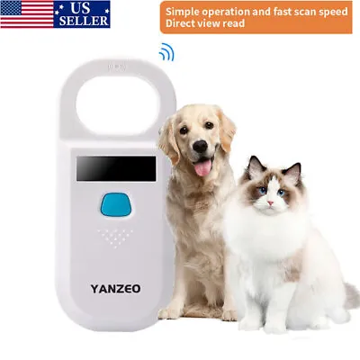 Pet ID Microchip Scanner Portable Handheld Animal Chip RFID Reader 134.2Khz • $23.93