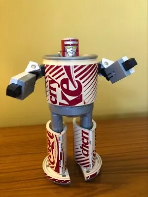 1980s CHERRY COCA-COLA COKE CAN Transformer ACTION FIGURE Complete ROBOT • £10.75