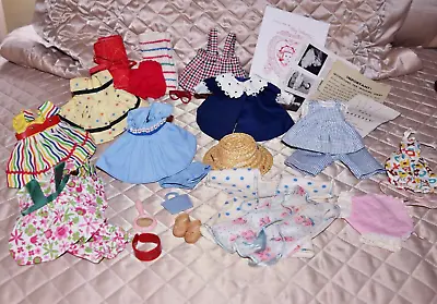Strung Vogue Ginny Doll OUTFITS Mid-1950's LARGE GROUP 25-30 NICE OVERALL W/TAGS • $200