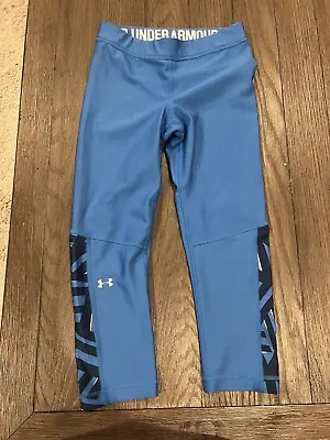 Mens Jock Under Armour  3/4  Spandex Tights Compression Pants Blue Small • $15.60
