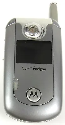 Motorola E Series E815 - Silver And Gray ( Verizon ) Rare Cellular Flip Phone • $21.24